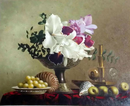 1439-T2 | 50cm x 61cm | fleurs et fruit 